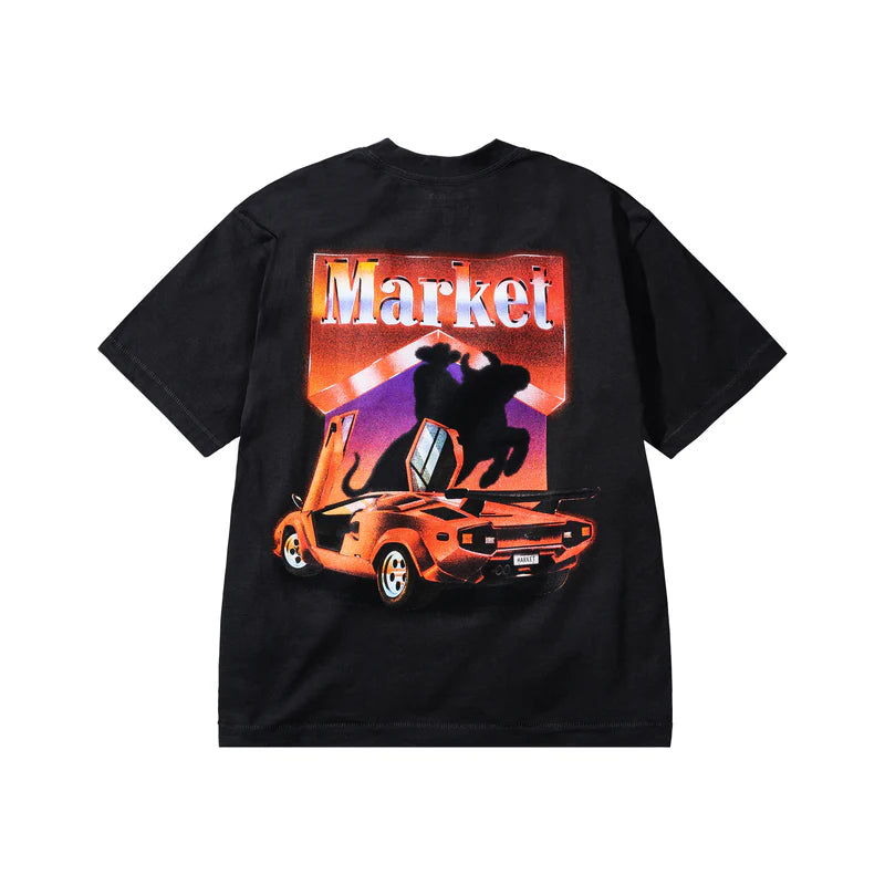 MARKET - BULLRIDER T-SHIRT (WASHED-BLACK)