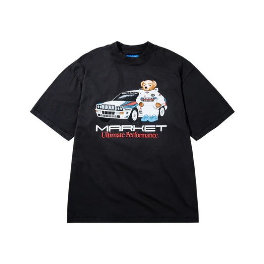 MARKET - ULTIMATE RALLY T-SHIRT (WASHED-BLACK)