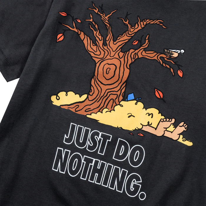 MARKET - JUST DO NOTHING FALL T-SHIRT (WASHED-BLACK)