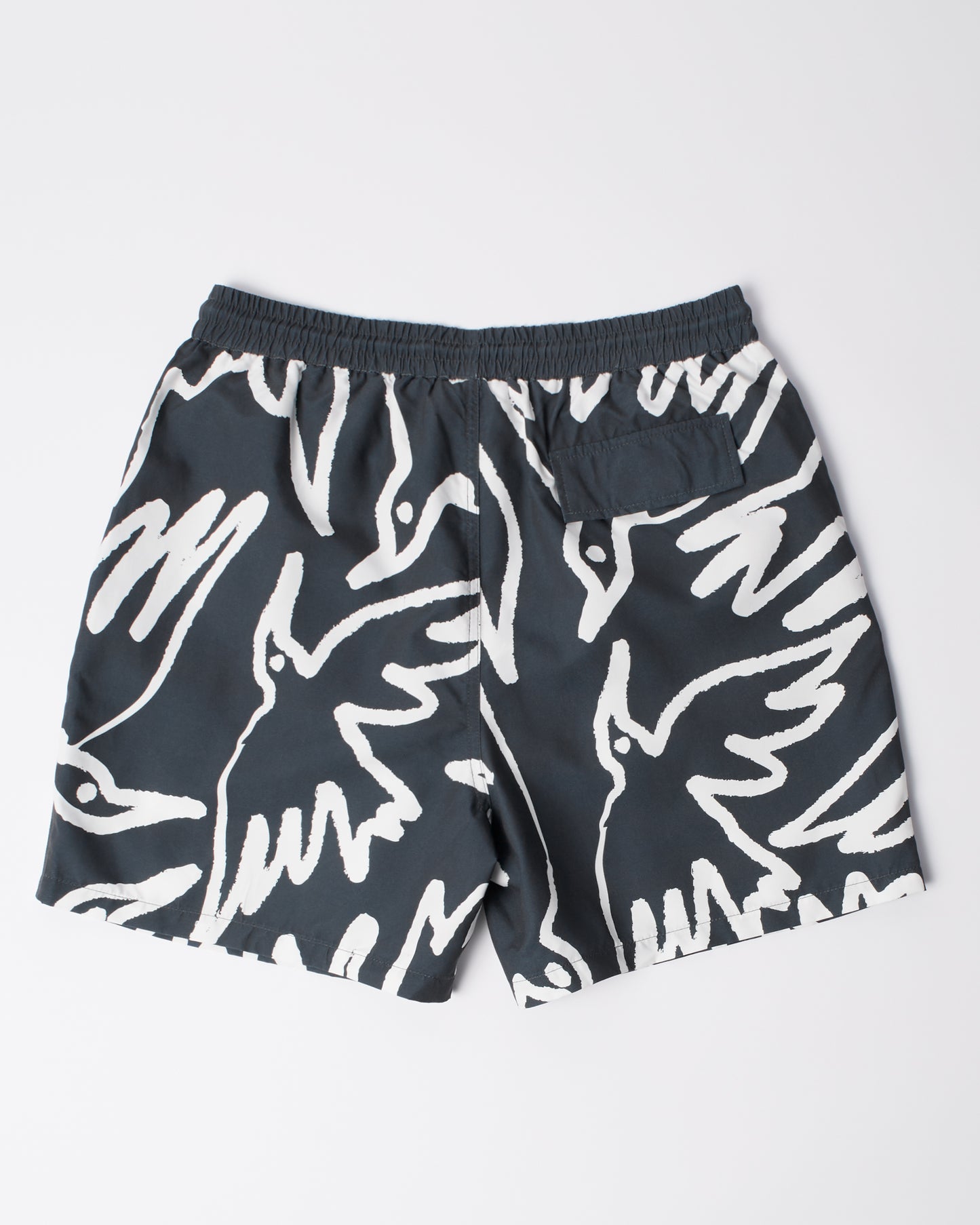 Birds Fly Free Swim Short Black