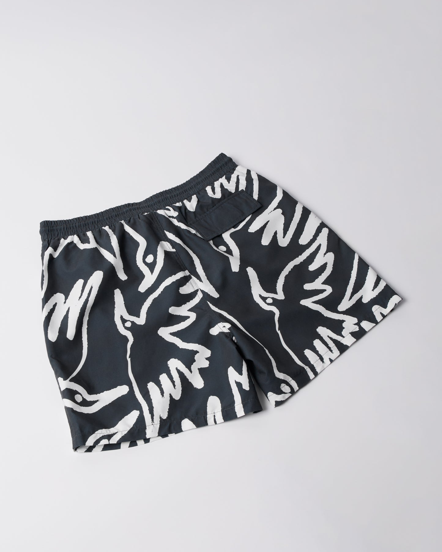 Birds Fly Free Swim Short Black