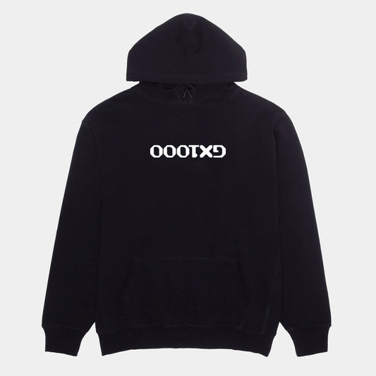 gx1000 og logo upside down hoodie black