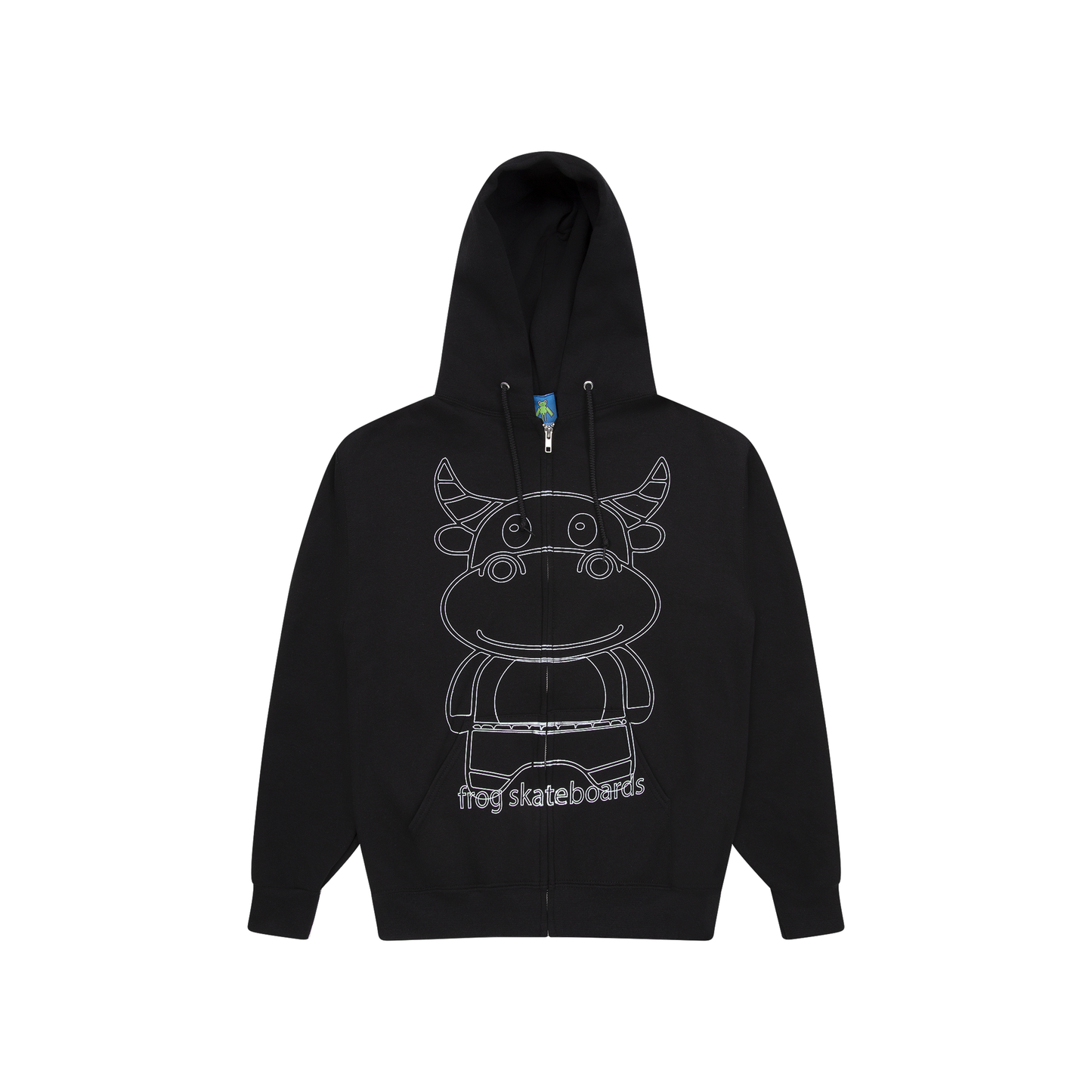 FROG SKATEBOARDS - TOTALLY AWESOME ZIP HOODIE (BLACK)