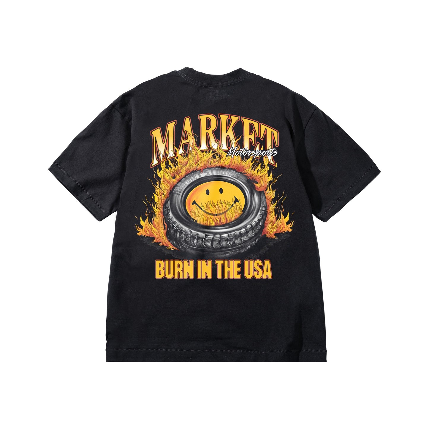 MARKET STUDIOS. Smiley Burnt Rubber T-Shirt