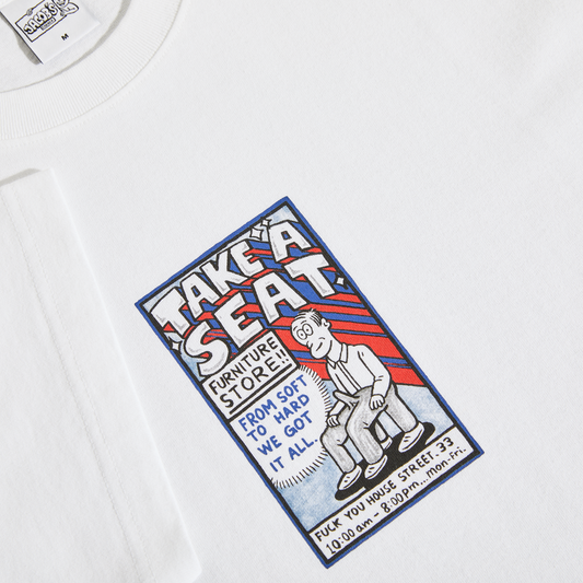 POLAR SKATE CO. Take A Seat tee (White)