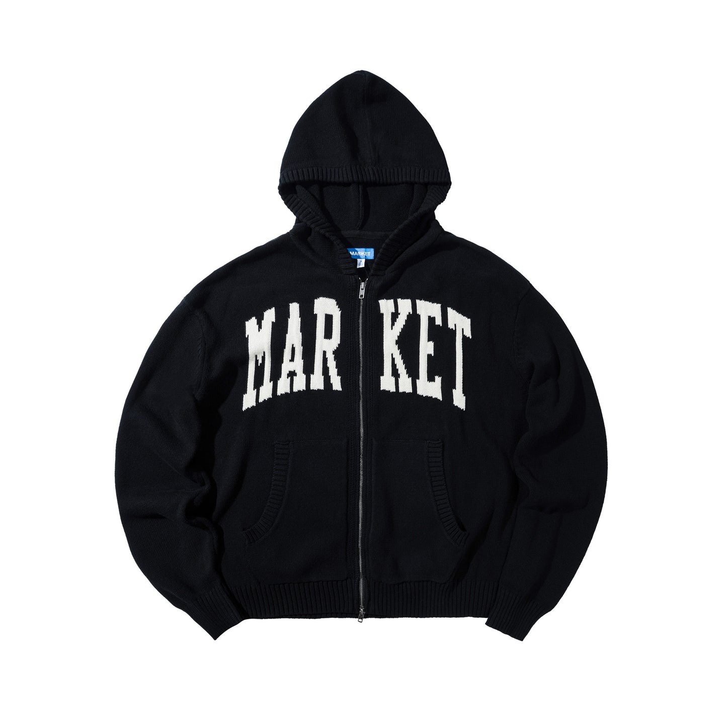 MARKET ARC FULL ZIP SWEATER HOODIE
