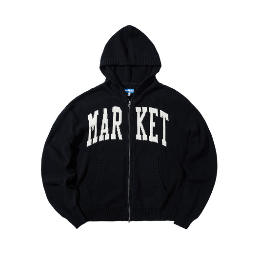 MARKET ARC FULL ZIP SWEATER HOODIE