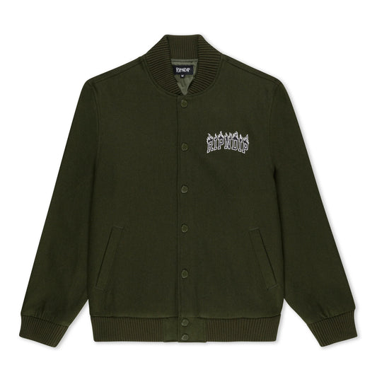 FIRE SPIRIT VARSITY JACKET RIPNDIP