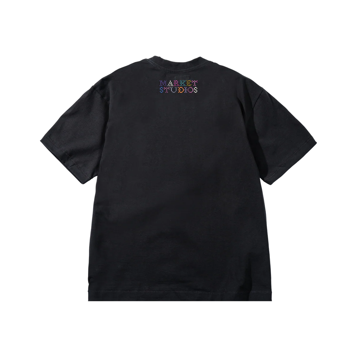MARKET STUDIOS. Folk Fitted Bear T-Shirt (Pirate Black)