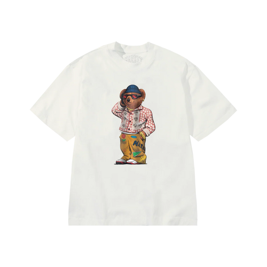 MARKET STUDIOS. Folk Fitted Bear T-Shirt