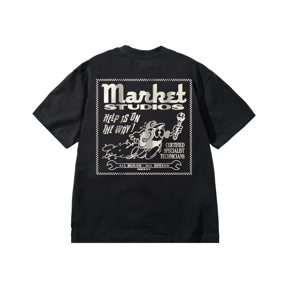 MARKET STUDIOS. Speed And Quality T-Shirt