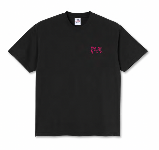 Bear T-shirt Black prewashed back polar