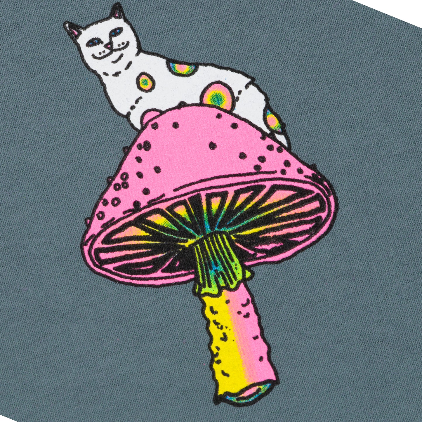 PSYCHEDELIC TEE (LIGHT CHARCOAL) RIPNDIP