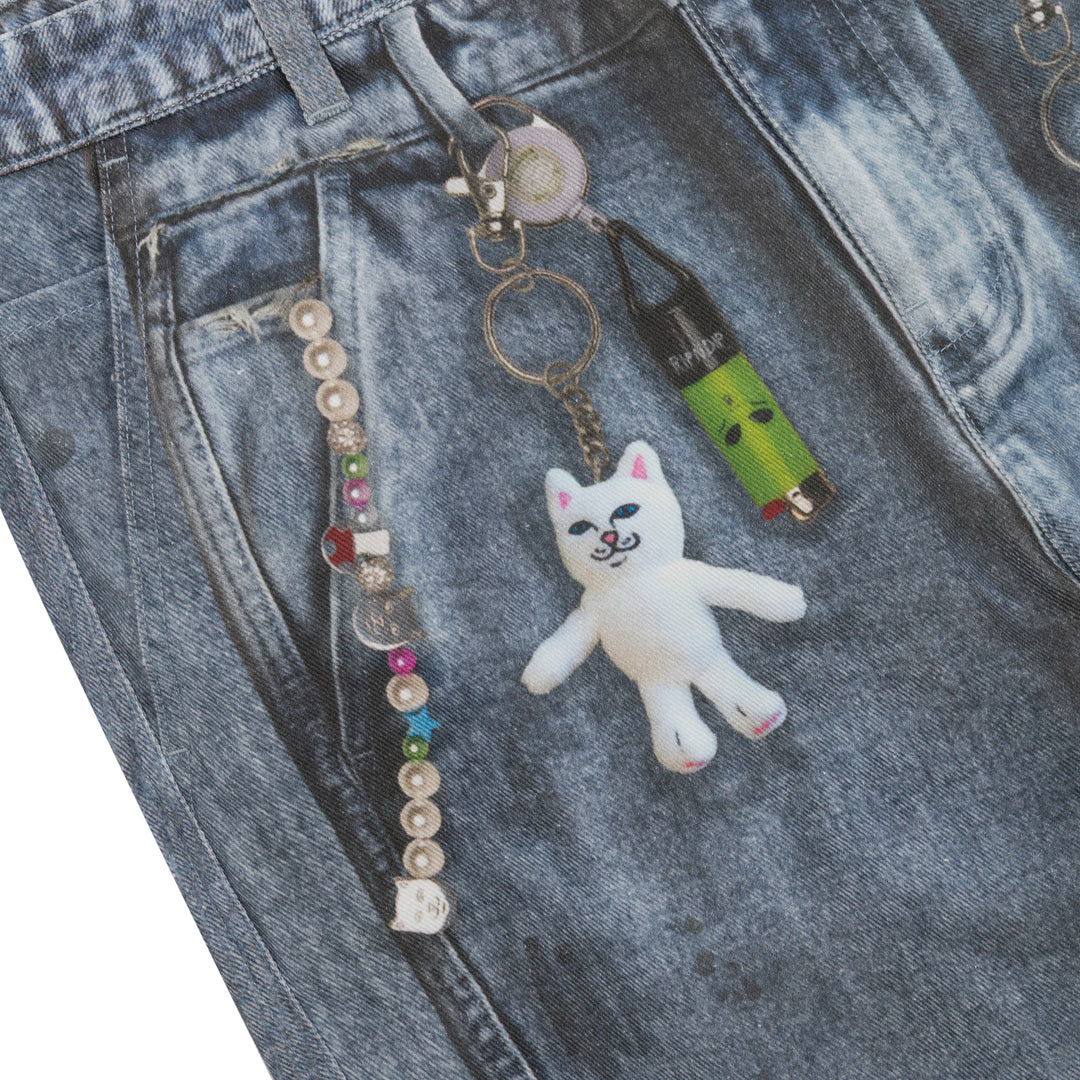 Real Straight Leg Denim Pants (Light Wash)