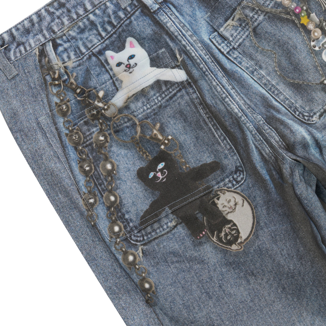 Real Straight Leg Denim Pants (Light Wash)