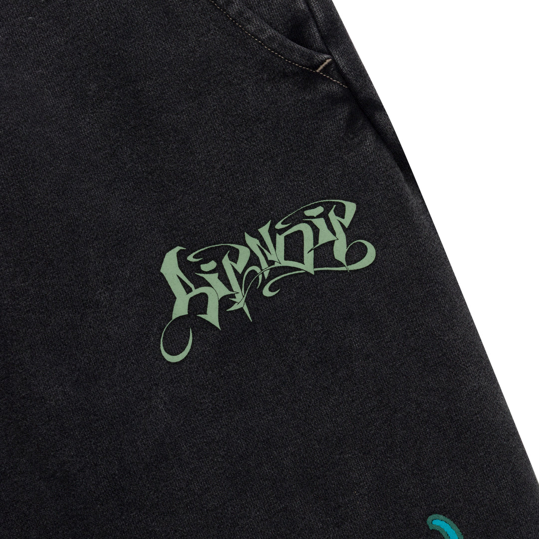 Squabble Up Sweat Pants (Black Vintage Wash)-RIPNDIP