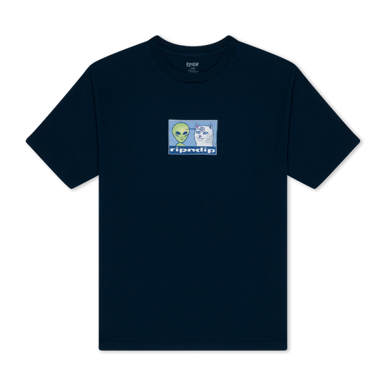 Brain Power Tee (Navy)-RIPNDIP