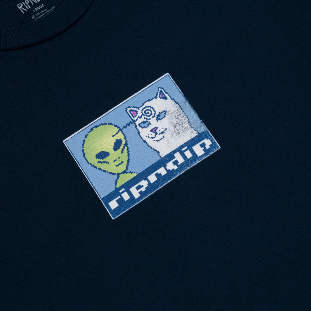 Brain Power Tee (Navy)-RIPNDIP