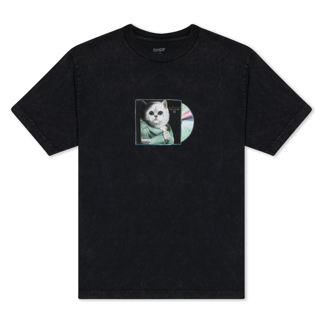 Lil Nerm 3 Tee (Black Vintage Wash)-RIPNDIP