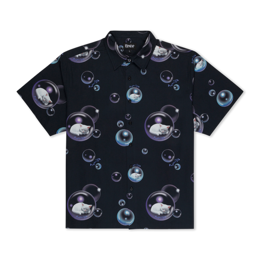 Bubbles Button Up Shirt (Black)