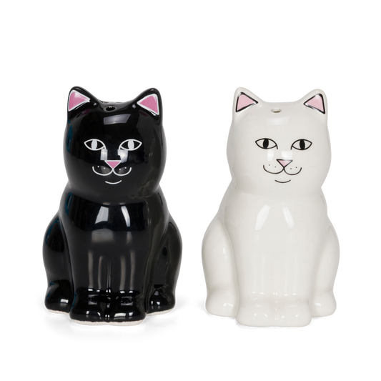 Nerm Jerm Ceramic Salt / Pepper Shakers (White / Black)-RIPNDIP