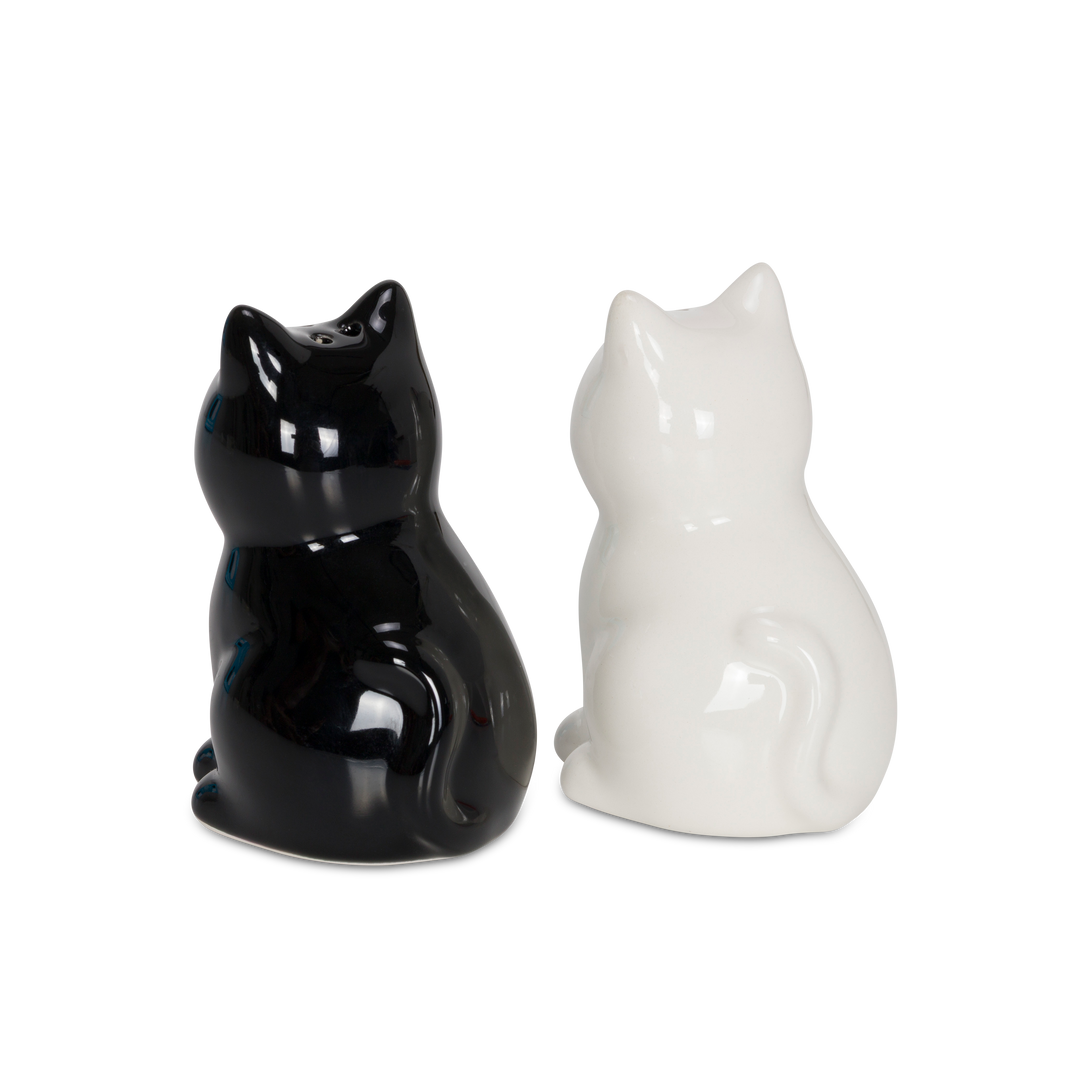 Nerm Jerm Ceramic Salt / Pepper Shakers (White / Black)-RIPNDIP