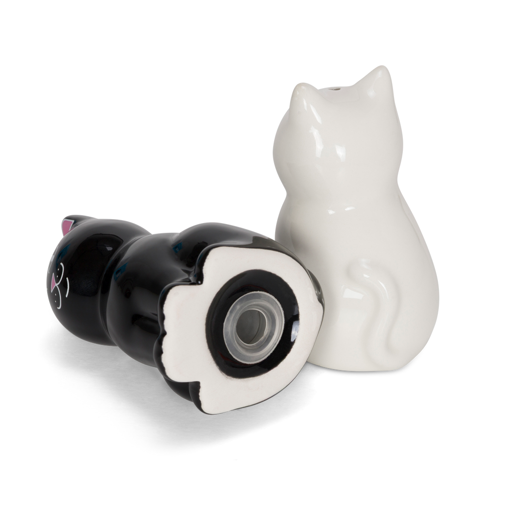 Nerm Jerm Ceramic Salt / Pepper Shakers (White / Black)-RIPNDIP