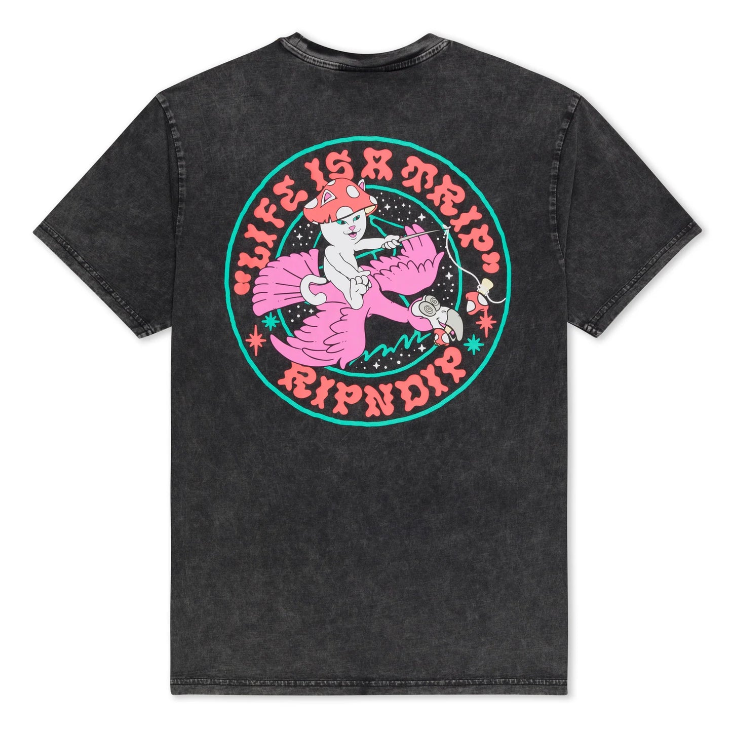 RIPNDIP - TAKE A TRIP TEE (BLACK WASH)