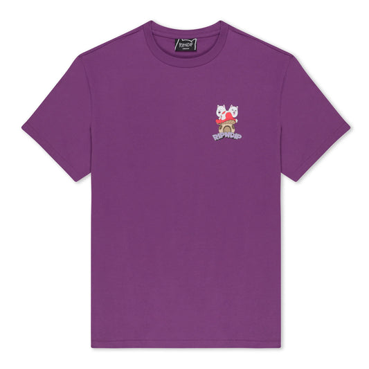 RIPNDIP - SHROOM HOUSE TEE (PLUM)