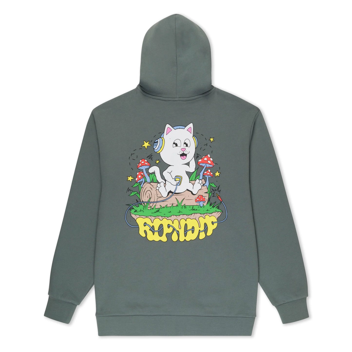 RIPNDIP | Hoodie Shroom Song (Charcoal) | Algodón 100% + Estampado Psicodélico | Envíos a toda Venezuela