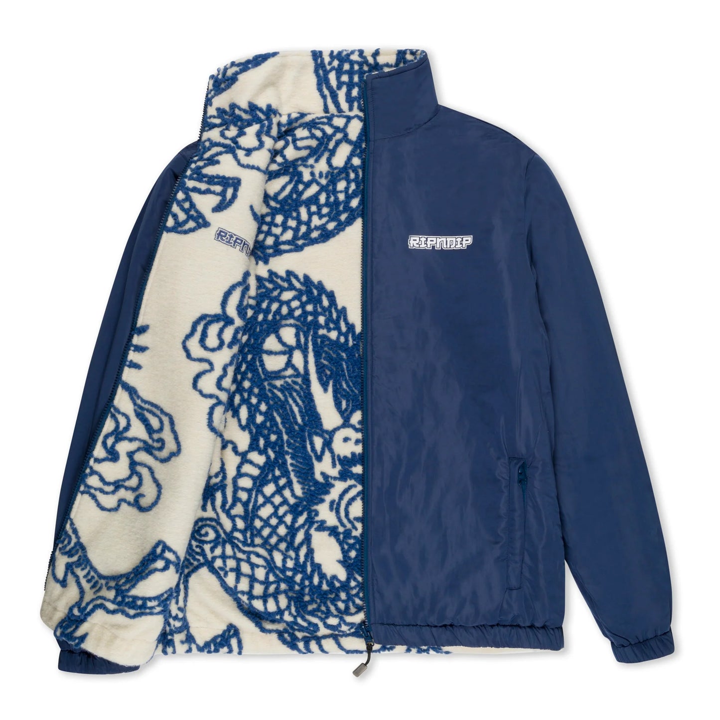 RIPNDIP - HAKU REVERSEIBLE JACKET (OFF WHITE)