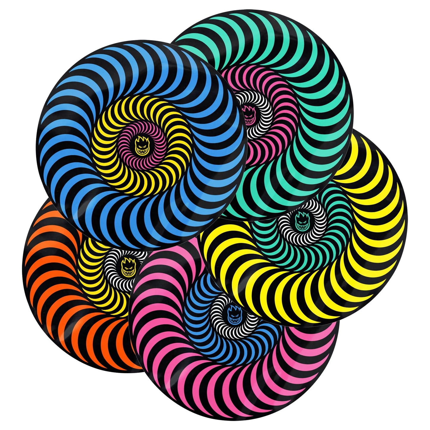 SPITFIRE TRI COLOR SWIRL STICKER