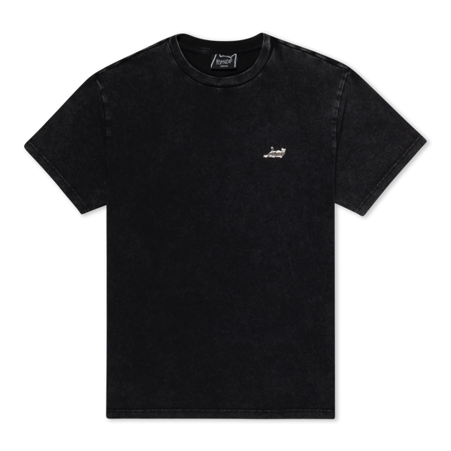 CASTANZA SHORT SLEEVE TEE (BLACK VINTAGE WASH) RIPNDIP