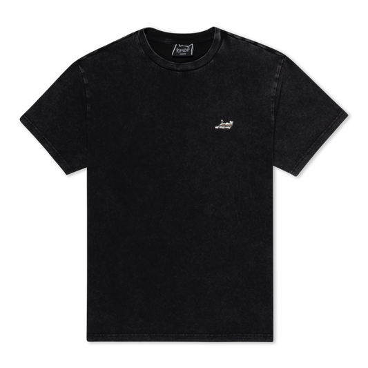 CASTANZA SHORT SLEEVE TEE (BLACK VINTAGE WASH) RIPNDIP