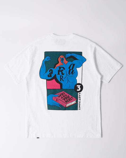 WHY ARE YOU HERE T SHIRT PARRA