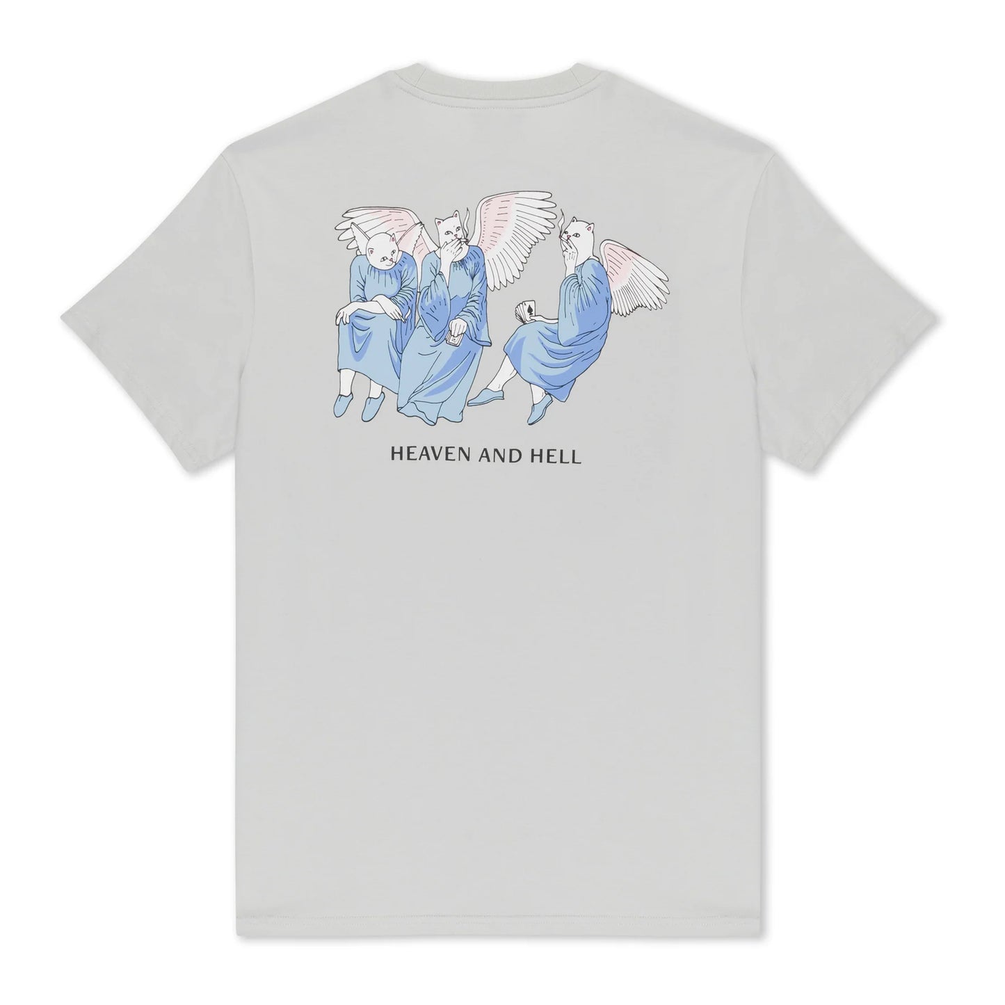 RIPNDIP - HEAVEN AND HELL TEE (GREY)