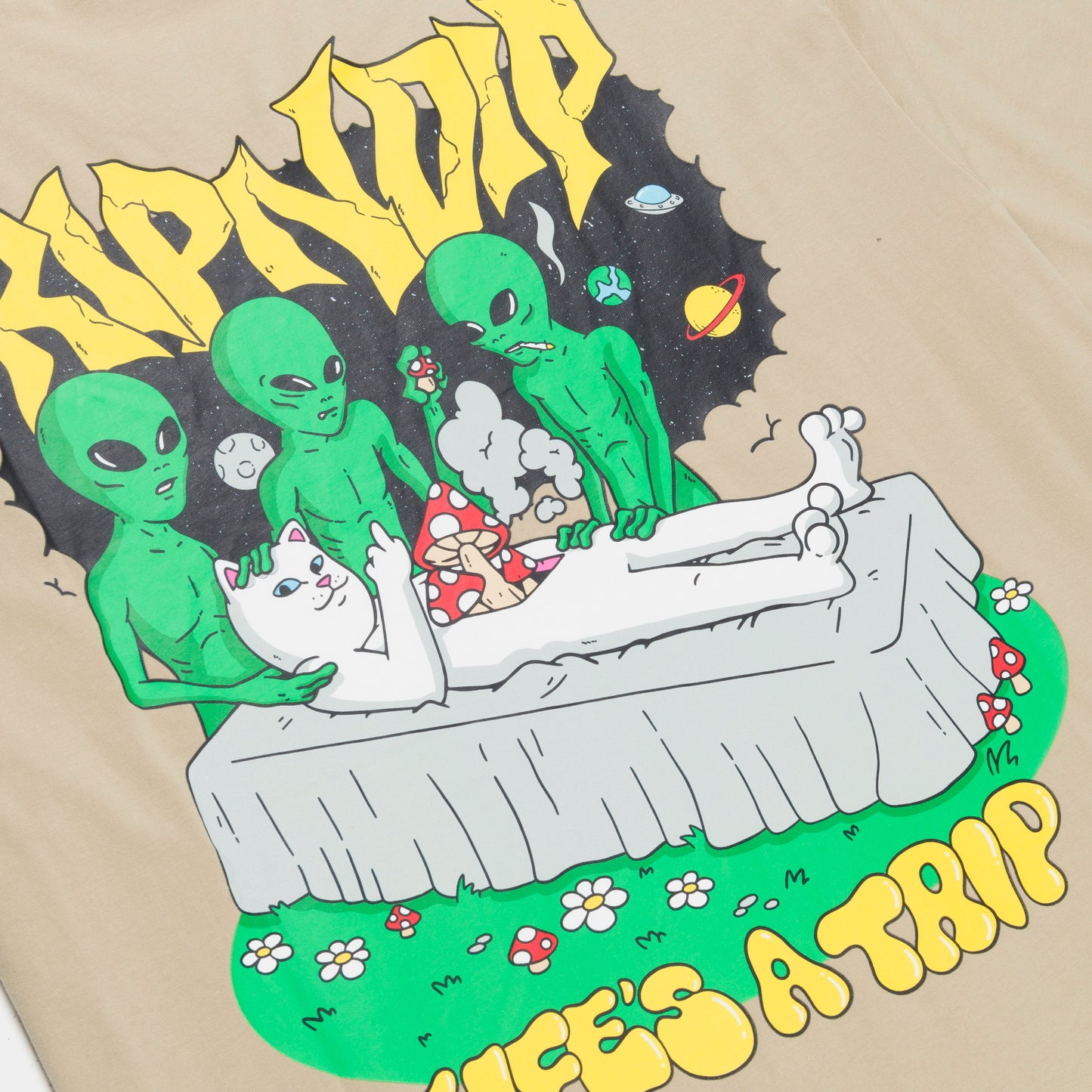 RIPNDIP | Camiseta Harvest (Khaki) | Algodón 180g + Gráficos Ultrabrillantes | Envíos a toda Venezuela