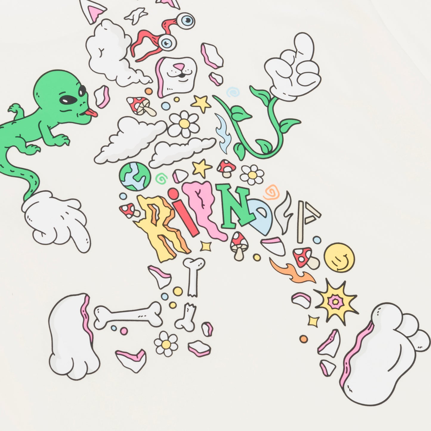 RIPNDIP | Camiseta Broken Down (Bone) | Algodón 180g + Gráficos Ultrabrillantes | Envíos a toda Venezuela