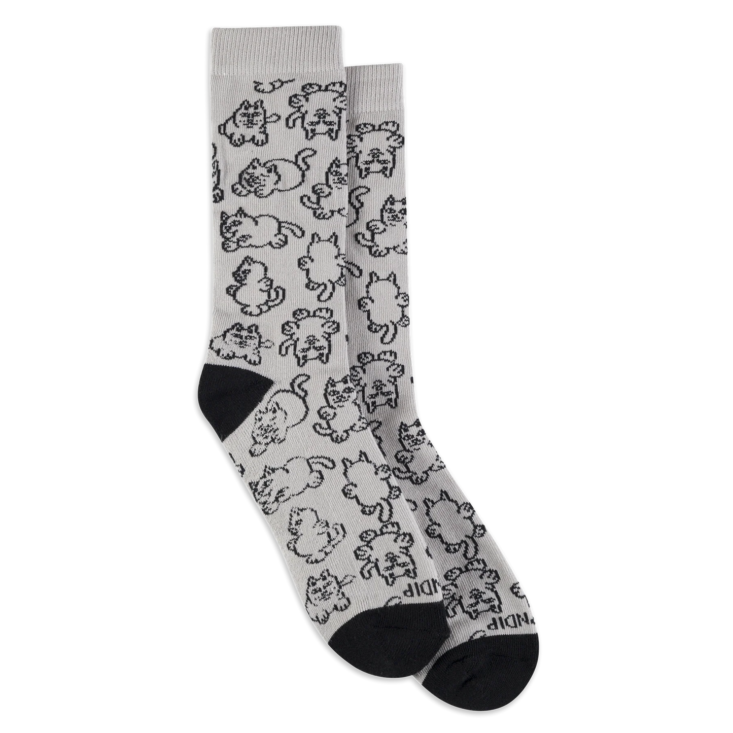 RIPNDIP - NERMIE BUDDIES SOCKS (HEATHER GREY)