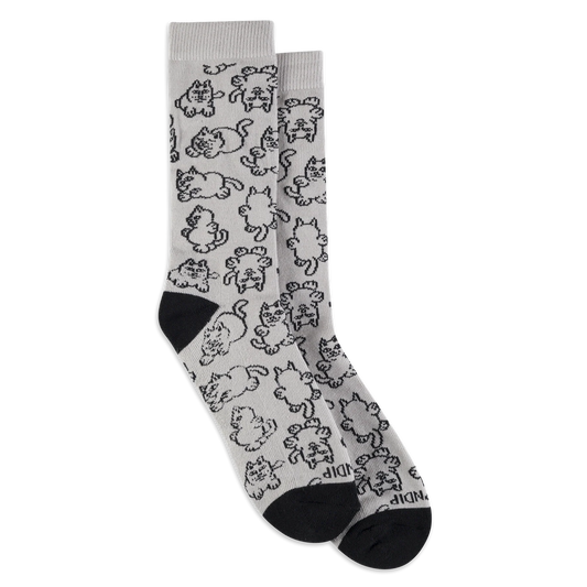 RIPNDIP - NERMIE BUDDIES SOCKS (HEATHER GREY)