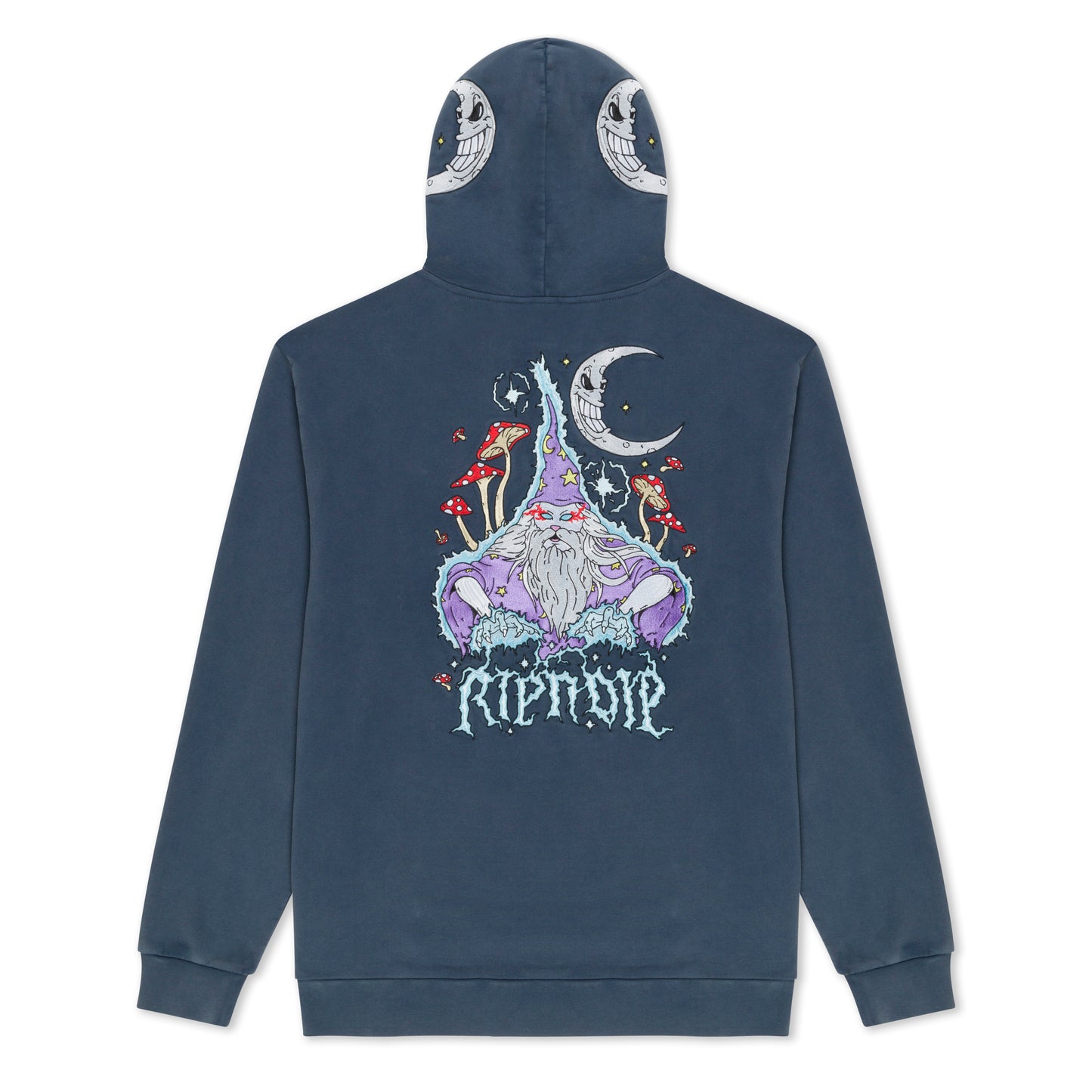 RIPNDIP | Hoodie Oracle Double Hood (Navy Mineral Wash) | Algodón 100% + Doble Caperuza | Envío a toda Venezuela