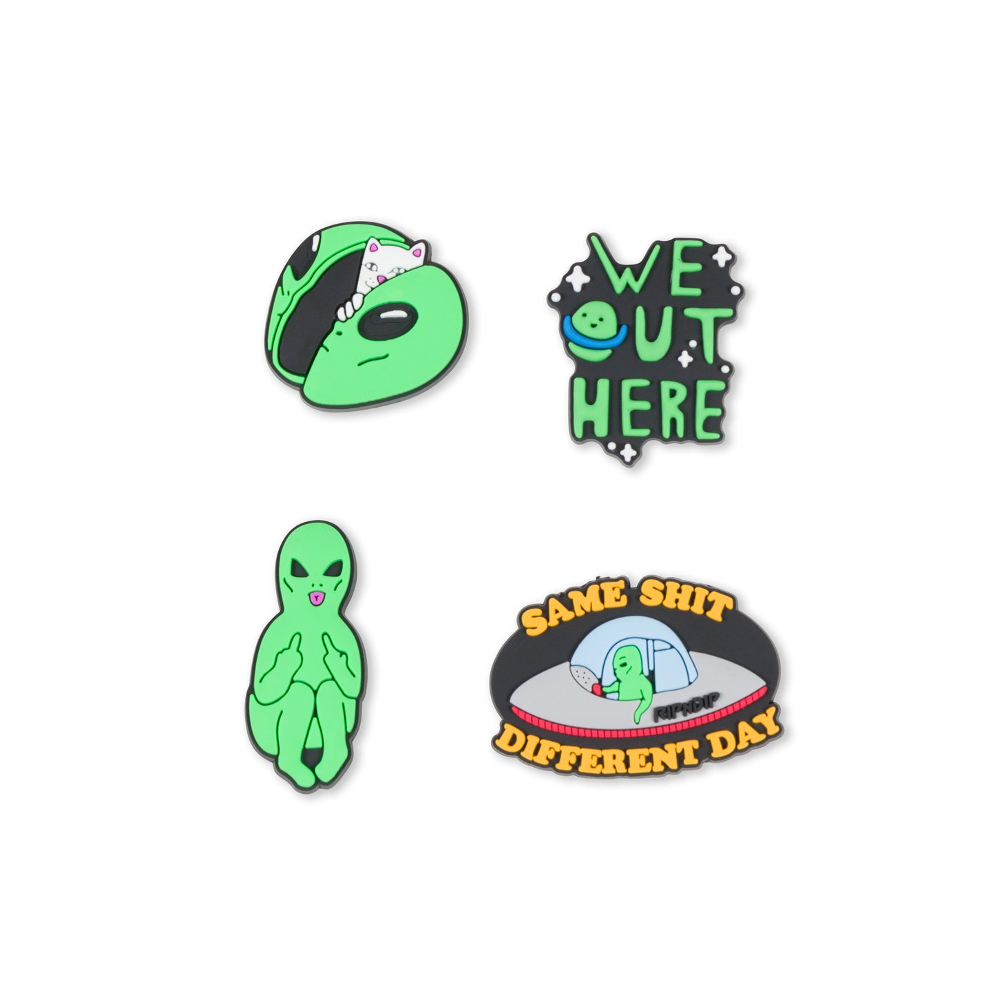 RIPNDIP | Kit de Charms We Out Here (Multicolor) | Para Clogs Perforados | Envíos a toda Venezuela