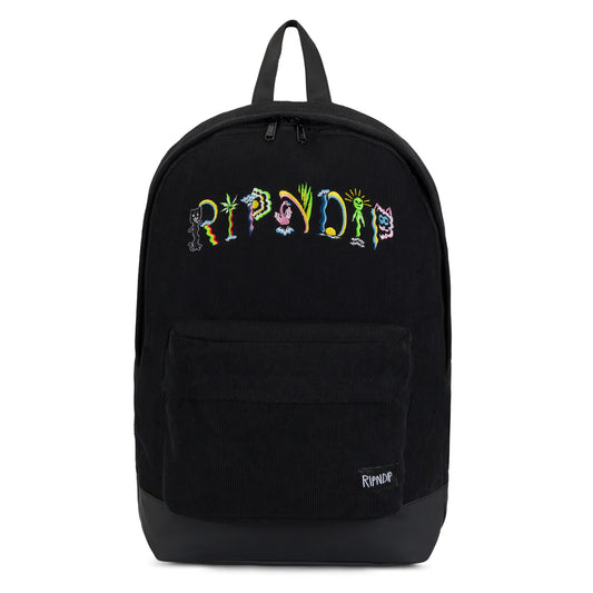 RIPNDIP - VENICE CORDUROY BACKPACK (BLACK)