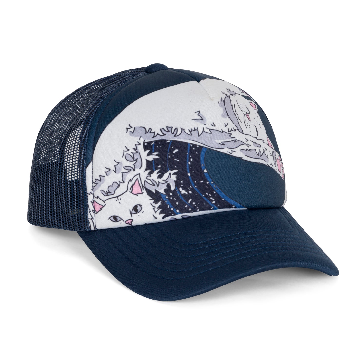 RIPNDIP | Gorra Trucker Great Wave (Slate) | Ajustable + Ola Épica Bordada | Envíos a toda Venezuela