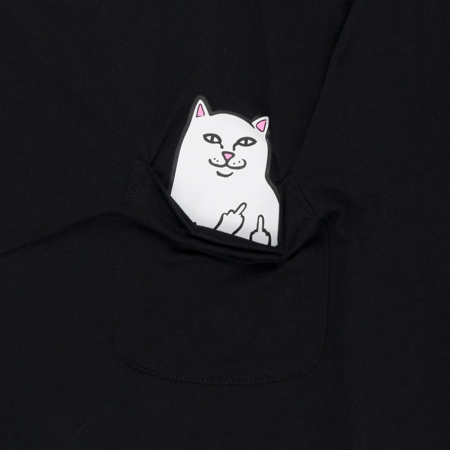 RIPNDIP - LORD NERMAL POCKET TEE (BLACK)