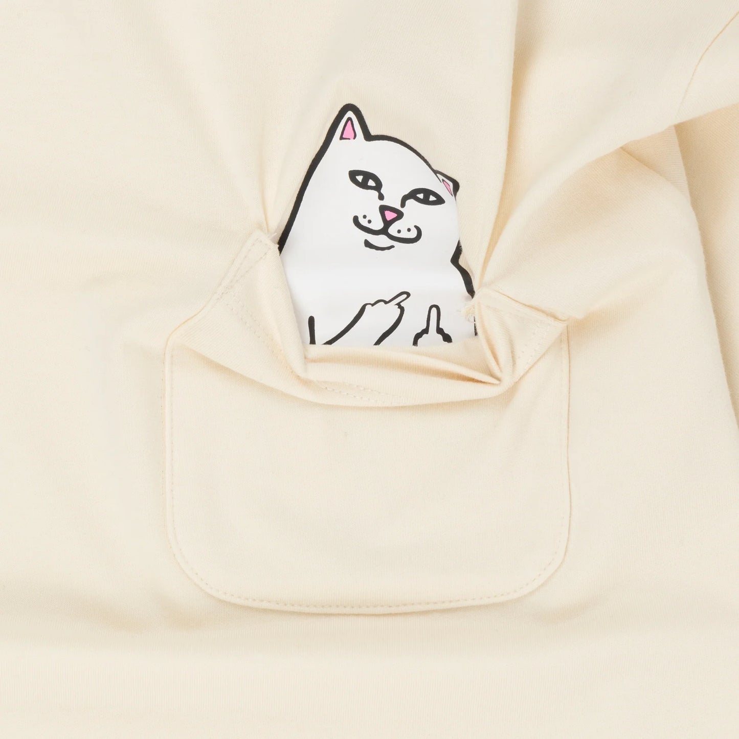 RIPNDIP - LORD NERMAL POCKET TEE (NATURAL)