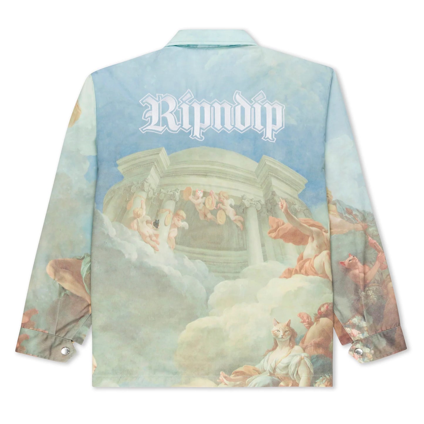 RIPNDIP - HEAVENS WAITING BUTTON UP JACKET (MULTI)