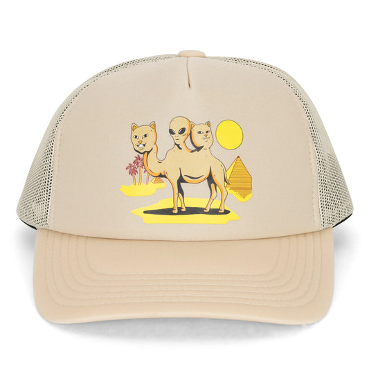 RIPNDIP - BARRUM TRUCKER HAT (SAND)