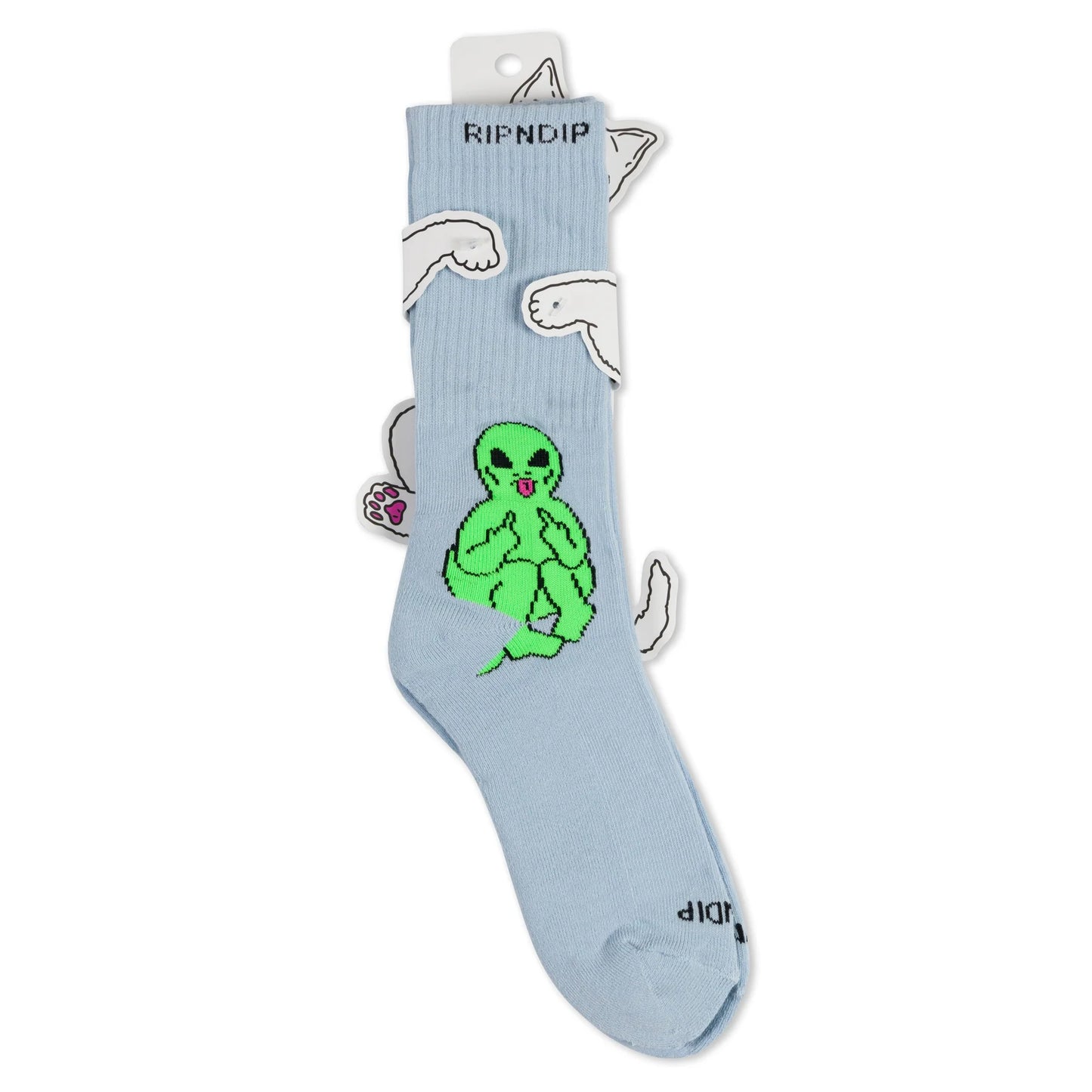 RIPNDIP - LORD ALIEN SOCKS (LIGHT SLATE)