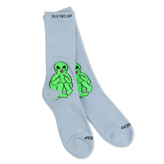 RIPNDIP - LORD ALIEN SOCKS (LIGHT SLATE)